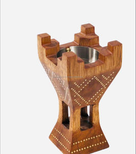Quemador de Incienso de Estilo Árabe Moderno, Quemador de Incienso de Madera, Mabkhara, Quemador de Incienso de Madera con Forma de Cabaña de Falak World Export - Product Image 3