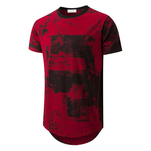 Trending Tie-Dye Short Sleeve T-<b>Shirt</b> Regular Fit O-Neck Knitted Casual Long Length Patterned Top - Product Image 4