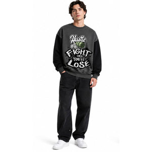 Streetwear High Quality French Terry Embossed Sweatshirts Custom <b>Puff</b> Print Heavyweight Sweatshirts - Product Image 2