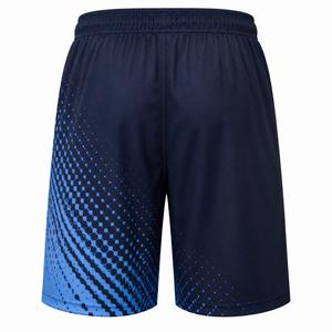 Shorts de sport respirants pour hommes avec fermetures éclair, taille mi-haute, séchage rapide, cordon de serrage à la taille, longueur Bermuda, en polyester, décontractés - Product Image 5