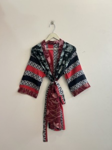 Lot de kimonos indiens en pure soie, peignoirs japonais confortables et doux en soie, robes de chambre florales, tenues de plage, vêtements de nuit pour la maison en été - Product Image 3