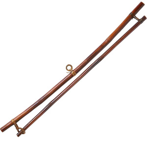 Porte-Obi en bambou d'inspiration vintage pour textiles japonais, kimonos et tissus décoratifs - Product Image 2