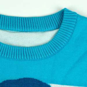 เสื้อสเวตเตอร์ถักไหมพรมผู้หญิงแบบสั่งทำพิเศษ ลายแจ็คการ์ด คอวี แขนยาว สวมใส่สบายๆ สำหรับฤดูหนาว - Product Image 5