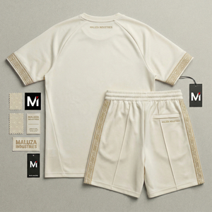 Uniforme de Fútbol Transpirable Estampado de Primera Calidad MALUZA INDUSTRIES, 100% Poliéster, Equipación de Fútbol de Lujo, Estilo Atlético Moderno - Product Image 2