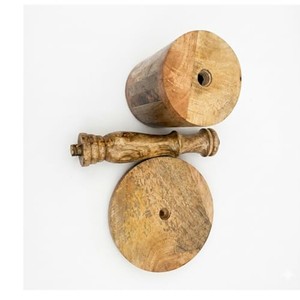 โต๊ะฐานกลมไม้กระถินณรงค์ทำมือ ขายส่ง |   โมราบาดุดาบอิสถาน อินเดีย - Product Image 5
