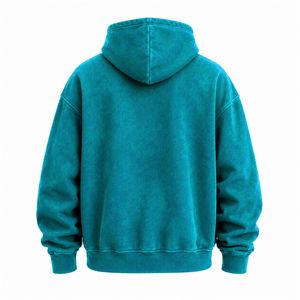 เสื้อฮู้ดดี้โอเวอร์ไซส์พรีเมียมรุ่นใหม่ล่าสุดสำหรับผู้ชาย ผ้าฝ้ายหนานุ่ม สไตล์สตรีทแวร์ รับผลิตแบบ OEM ODM - Product Image 2