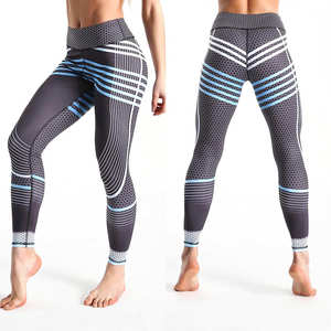 <b>Women</b> Compression Leggings High Waist Athletic <b>Running</b> Sports Leggings Moisture Wicking Gym Workout Fitness Tights Wholesale <b>Cap</b> - Product Image 2