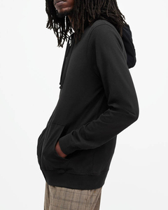 Sudadera con capucha personalizada con cremallera, de algodón 100% grueso, estilo urbano para hombre - Product Image 4