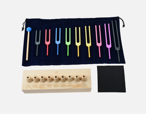 ชุดส้อมเสียงโซลเฟจจิโอ 9 ชิ้นสำหรับการบำบัดด้วยเสียง การทำงานด้วยพลังงาน การทำสมาธิเพื่อความสมดุล - Product Image 1