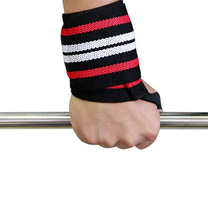 Bandes de poignet de musculation personnalisées avec logo imprimé, respirantes, légères, couleur unie, en stock pour la gym et le fitness, prix abordable, OEM - Product Image 3