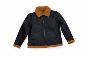 Veste en cuir de qualité supérieure pour homme avec fermeture éclair et doublure en fourrure confortable pour la chaleur hivernale, veste de style universitaire - Product Image 3