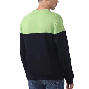 <b>Men's</b> Color Blocking Crew Neck <b>Pullover</b> Sweatshirt Regular Fit Knitted Long Sleeve Casual Autumn Wear - Product Image 4