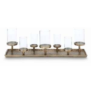 Candelabro Moderno con 7 Portavelas de Vidrio para Decoración del Hogar - Product Image 6