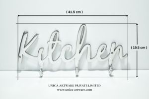 Unique Design Kitchen Word <b>Wall</b> <b>Hook</b> Decorative Aluminum Kitchen <b>Key</b> Holder Modern <b>Wall</b> Mounted <b>Hook</b> Rack Available For Sale - Product Image 3