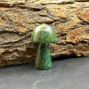 Piedra Preciosa Natural Verde, Tallado de Hongo de Jade, Cristal Curativo para Reiki, Meditación, Decoración Feng Shui, Venta al por Mayor, Chakralume - Product Image 6