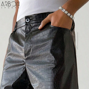 Service OEM ODM, design et tailles personnalisées confortables, fournisseur en gros, qualité supérieure, style le plus récent, shorts en cuir pour hommes - Product Image 6