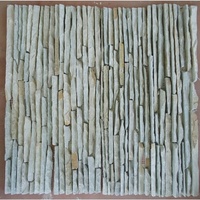 Tuiles en quartzite blanche de l'Himalaya, ardoise en cascade, carrelage de culture de pierre, revêtement mural extérieur, finition brute, design en pierre empilée