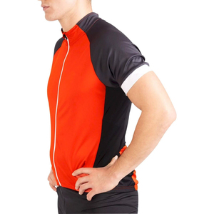 Maillot de cyclisme pour homme, manches courtes, respirant, séchage rapide, réfléchissant, fermeture éclair intégrale, vêtements de vélo - Product Image 2