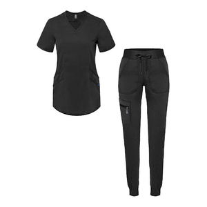 Summer Stretch Medical <b>Scrubs</b> <b>Set</b> for Women Jogger Style Nursing Uniform Comfortable Fit Women Summer <b>Scrubs</b> <b>Set</b> Stretch Fabric - Product Image 6