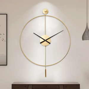 Factory Price Large Metal Wall <b>Clock</b> Geometric Art Design <b>Silent</b> Quartz Wall Watch For Living Room Office And Hotel Decor - Product Image 4