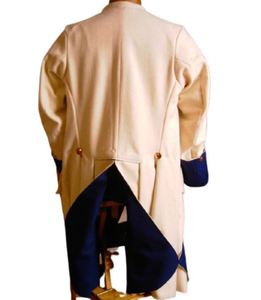 <b>Men's</b> Waterproof Breathable Eco-Friendly <b>Wool</b> British Regimental <b>Coat</b> Vintage American Reproduction French Justacorps <b>Coats</b> - Product Image 6