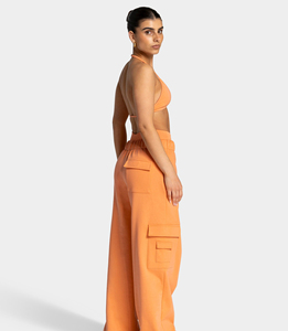 Pantalones Deportivos de Felpa de Algodón para Mujer, con Logotipo Personalizado, Lisos, de Corte Recto, Anchos y Holgados, para Otoño, Deportes y Gimnasio - Product Image 2
