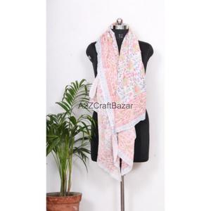 Wholesale Cotton Hand Block Printed Beach Sarong Pareo Bikini Cover Up <b>Wrap</b> Scarf Lightweight Women Wear - Product Image 1