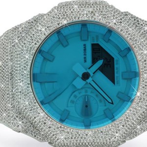 Octagonal Iced Metal <b>Watch</b> <b>Case</b> Mod Kit Stainless Steel Luxury Urban Fashion Hip Hop Statement Timepiece Frame Upgrade - Product Image 3