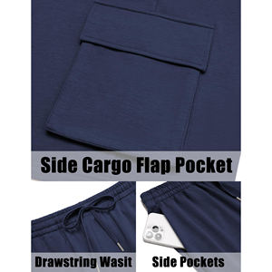 Ensemble court de haute qualité pour homme, plusieurs poches, vêtements d'extérieur d'été, shorts imprimés, respirant, ensemble 2 pièces pour homme - Product Image 4