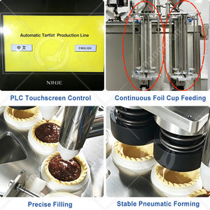 Machine à fabriquer des tartelettes à l'ananas OCEAN, machine à garnir et à cuire, ligne de production de tartelettes aux œufs, <span class=keywords><strong>prix</strong></span> - Product Image 4