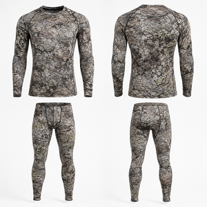 Chemise de chasse décontractée à manches courtes pour homme MEGAMAPLE, camouflage, respirante, en polyester, imprimé numérique, vêtements d'extérieur d'été, logo sur le devant - Product Image 1