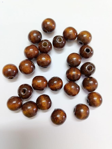 FAIZA CRAFT FC-8402 Perles gravées en bois de hêtre écologique de 4 mm, multicolores, luxueuses, modernes, naturelles, intercalaires, sans plomb, haute qualité - Product Image 4