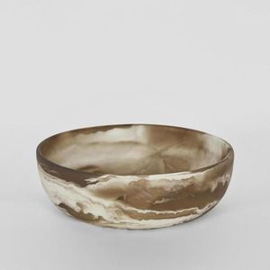 Bol de service en résine de qualité supérieure, design minimaliste fait main, durable, pour fruits, salades et soupes - Meilleur prix - Product Image 4