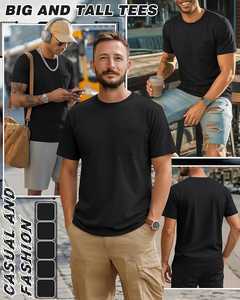 เสื้อยืดคอกลมแขนสั้นสีดำสำหรับผู้ชาย ผ้าฝ้าย 100% ทรงปกติ พิมพ์ลาย สไตล์ไฮสตรีท ระบายอากาศได้ดี ไม่หด ไม่เป็นขุย - Product Image 4
