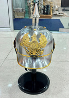 Casque allemand Pickelhaube ACIER Officier impérial prussien à pointes Casques de la Première et de la Seconde Guerre mondiale Réplique