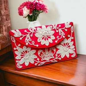 Sac messager personnalisé avec fermeture éclair perlée, pour femmes et jeunes filles, automne, durable, grande capacité, broderie géométrique, mode mariage - Product Image 1