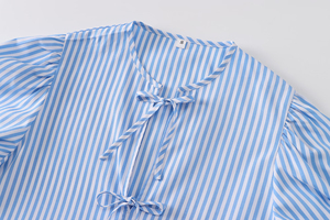 Camisa Informal de Botones para Mujer, Blusa Suave y Transpirable de Mezcla de Algodón, Fabricante OEM de Marca Privada Personalizada - Product Image 5