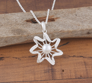 Collier en nacre blanche naturelle plaqué argent sterling avec pendentif coquillage et zircon cubique, chaîne de clavicule pour femme, bijoux fins en gros - Product Image 2