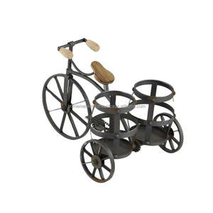 ชั้นวางไวน์ลวดเหล็ก3ล้อปรับแต่งได้ทันสมัยอุปกรณ์สำหรับบาร์และอุปกรณ์จัดงานแต่งงาน - Product Image 4