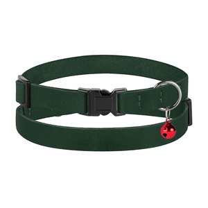 2026 Wholesale Customized Collar leather heart Comfortable Stretch Cat Collar Leash Set High quality Breathable Cat Collar - Product Image 4