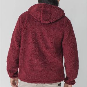 Sudadera con Capucha de Felpa Sherpa 100% Algodón Ecológico Premium con Cierre de Cremallera, Bordado Sólido, Cómoda para Clima Frío - Product Image 6
