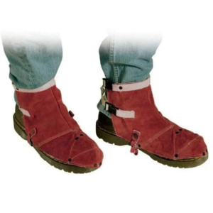 Cubrebotas de Soldadura de Cuero Vacuno de Alta Calidad para Seguridad Industrial, Protectores de Soldador, Protección contra Fuego para Bomberos - Product Image 6