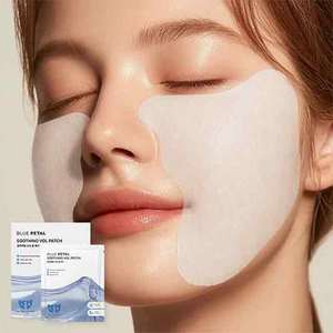 Patch apaisant pour les joues Blue Petal, en microfibre végane, pour peaux sensibles, rafraîchissant, calmant, hydratant, soin anti-rougeurs, k-beauty - Product Image 4