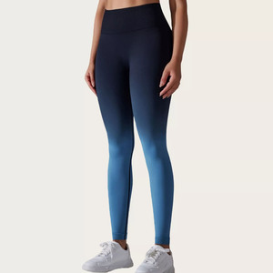 Leggings de fitness dégradés pour femmes, collants de sport sans couture, pantalons d'entraînement taille haute, leggings de sport extensibles, pantalons de yoga coupe ajustée - Product Image 2