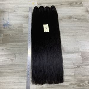 Venta al por mayor de extensiones de cabello liso extensiones de trama de cabello crudo sin procesar grado 12A cabello humano negro Vietnam - Product Image 6