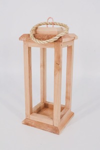 Linterna de madera hecha a mano con paneles de vidrio para decoración de mesa con velas, decoración del hogar, bodas y festivales. - Product Image 6