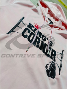 เสื้อฮู้ดแขนสั้นทรงโอเวอร์ไซส์สำหรับผู้ชาย ผ้าฝ้ายออร์แกนิค 100% น้ำหนัก 400 500 กรัม แบบสวมหัว สั่งผลิตได้ตามแบบ OEM ขายส่ง - Product Image 4