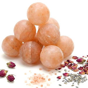 Export Grade Himalayan Salt <b>Massage</b> Stone <b>Hand</b> Polished Therapy Stone For <b>Massage</b> And Wellness Use - Product Image 2