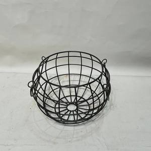 Panier de rangement en fil métallique pour légumes et fruits, organisateur rond pour comptoir de cuisine, garde-manger, maison - Product Image 4