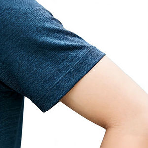 T-shirt décontracté d'été pour homme à carreaux, broderie 3D, imprimé silicone, manches courtes, respirant, anti-transpiration, séchage rapide, vierge - Product Image 6